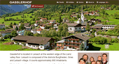 Desktop Screenshot of gasslerhof.at